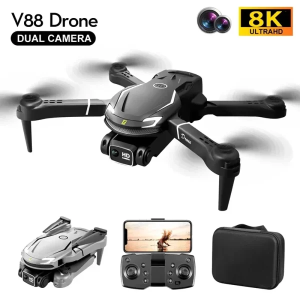 For Xiaomi V88 Drone 8K Professional HD Camera Height Maintaining 4 Sides Obstacle Avoidance RC Quadcopter for Adult Child Toys - Image 4