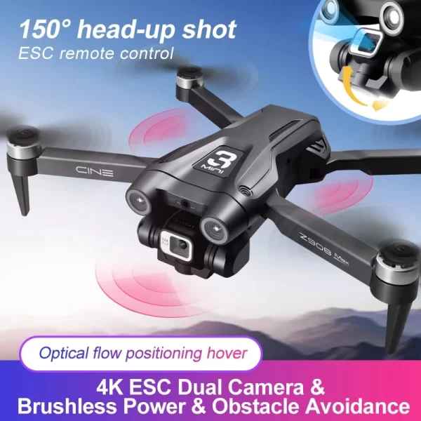 For xiaomi Z908 Pro Max Drone Brushless Motor 8K GPS Professional Dual HD Aerial Photography FPV Obstacle Avoidance Quadrotor - Image 5