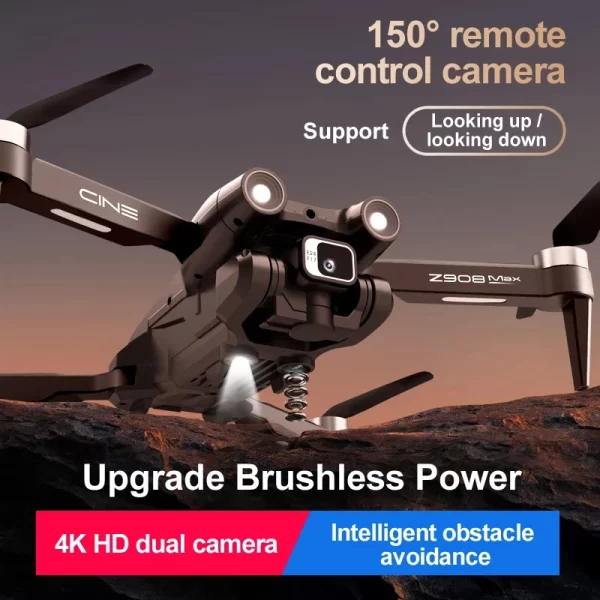For xiaomi Z908 Pro Max Drone Brushless Motor 8K GPS Professional Dual HD Aerial Photography FPV Obstacle Avoidance Quadrotor - Image 6