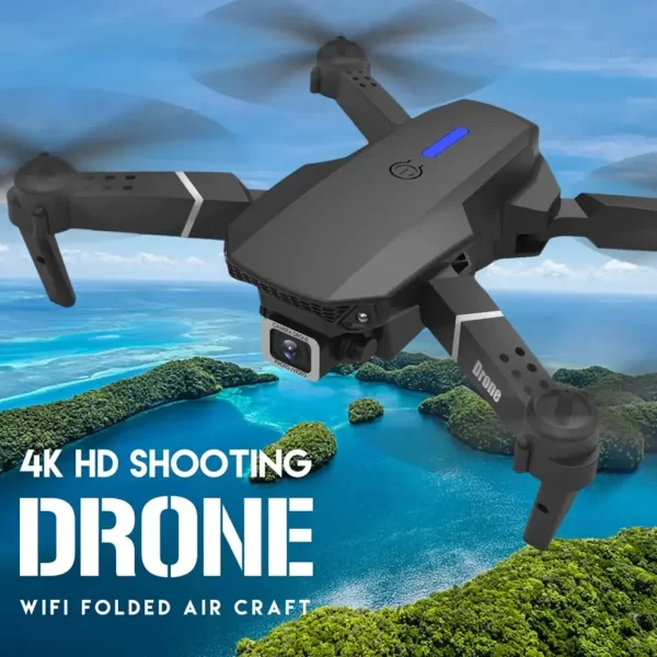 Latest E88 Pro Drone 4k Profesional HD 4k Rc Airplane Dual-Camera Wide-Angle Head Remote Quadcopter Airplane Toy Helicopter - Image 2