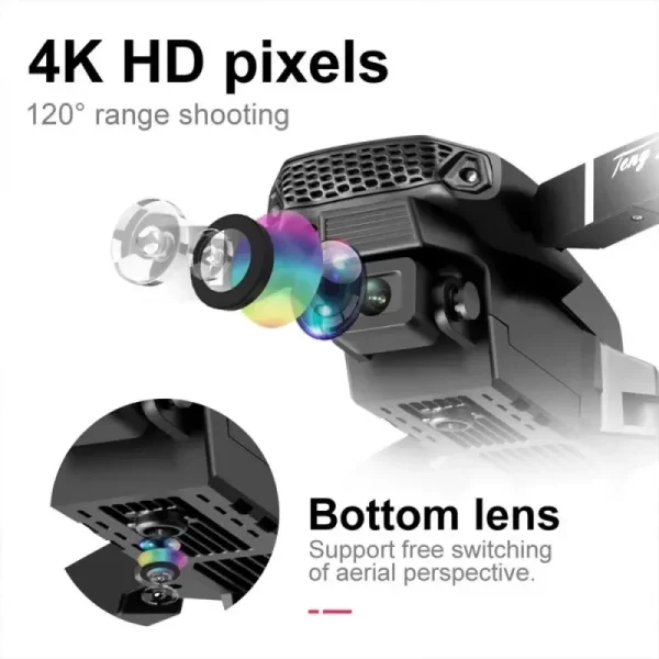 Latest E88 Pro Drone 4k Profesional HD 4k Rc Airplane Dual-Camera Wide-Angle Head Remote Quadcopter Airplane Toy Helicopter - Image 3