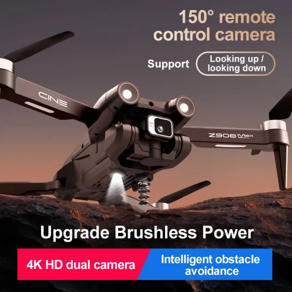 Lenovo Z908 Pro Max Drone Professional Brushless Motor 8K GPS Dual HD Aerial Photography FPV Obstacle Avoidance Quadrotor - Image 2