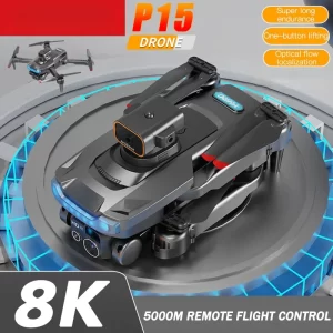 P15 Drone 4K/8K Dual-Camera Obstacle Avoidance Aerial Photography Aircraft High-Definition Positioning Anti-Collision